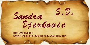 Sandra Đerković vizit kartica